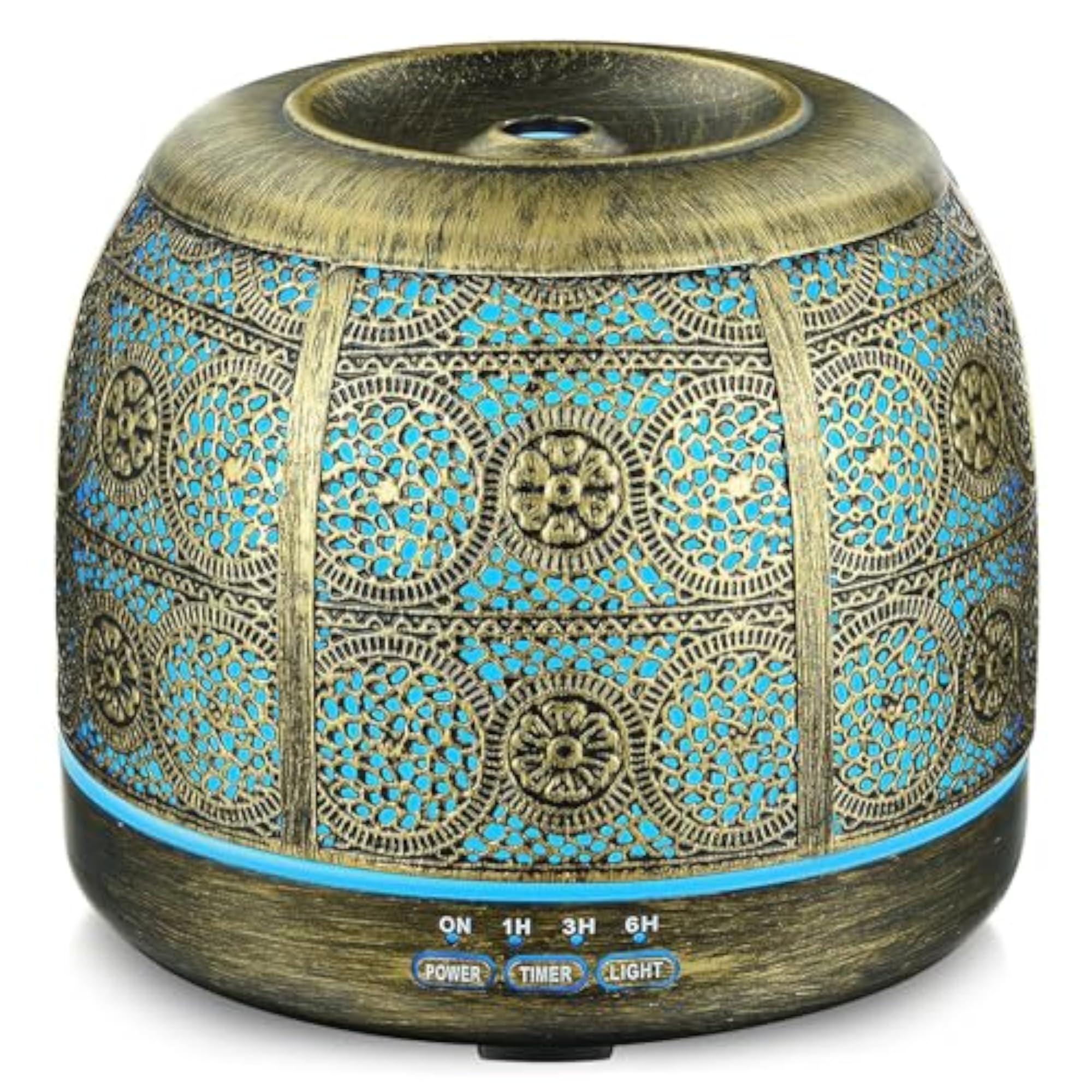 500ml Metal Essential Oil Diffuser, Ultrasonic