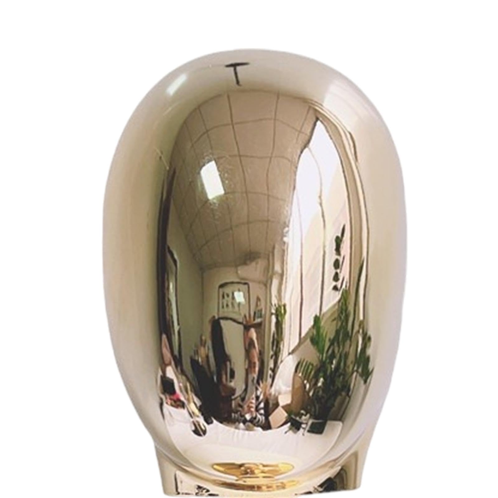 Manichino Testa per Parrucche Stand Cappelli con Base Separabile Realizzato in Pp Adatto a Mostre Donazioni Decorazioni Interne, oro
