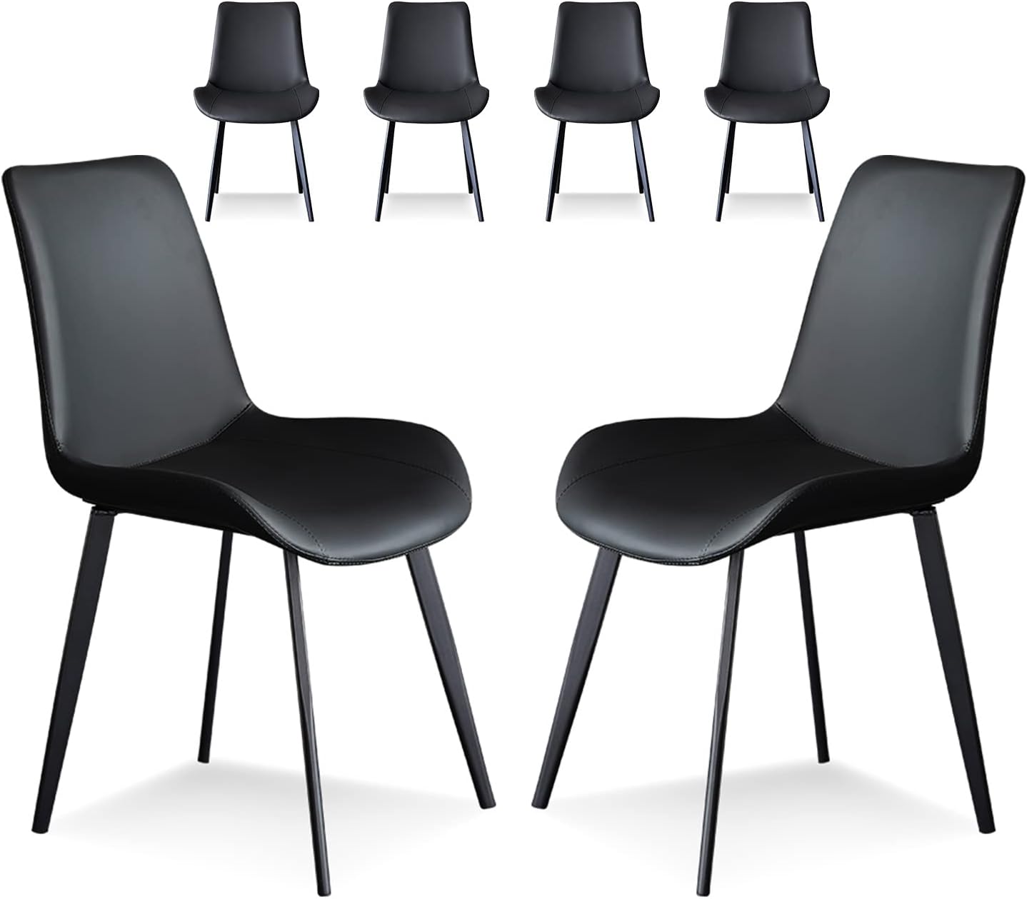 Nalupatio Modern Dining Chairs Set of 6, Comfy Dining Room