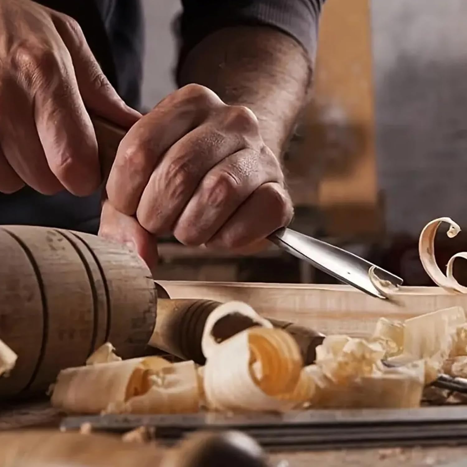 Juego de Cinceles para Madera,8 piezas Cinceles para Principiantes y Profesionales de La Madera