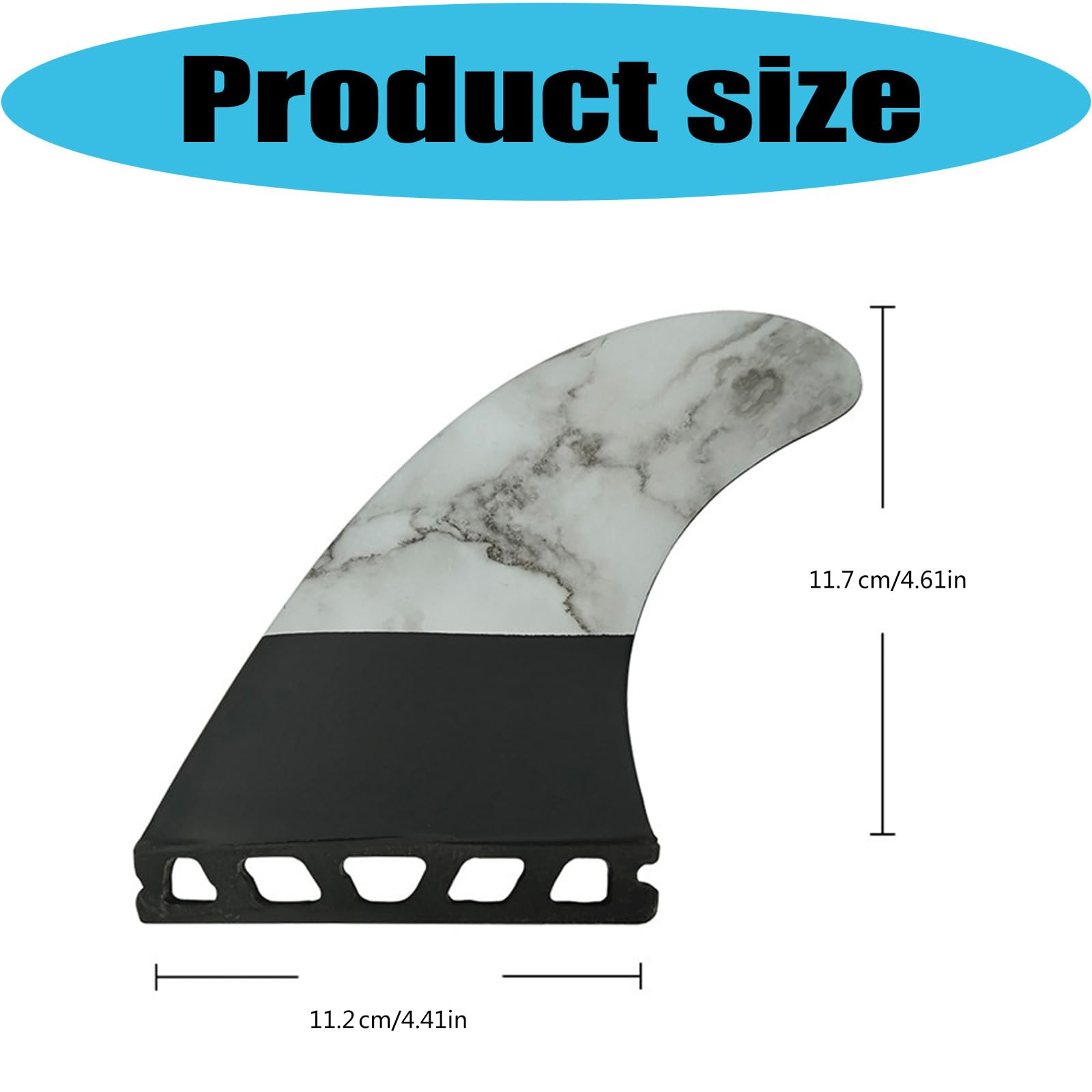 Tavola da Surf Rimovibile con Pinna caudale, Design Antiscivolo