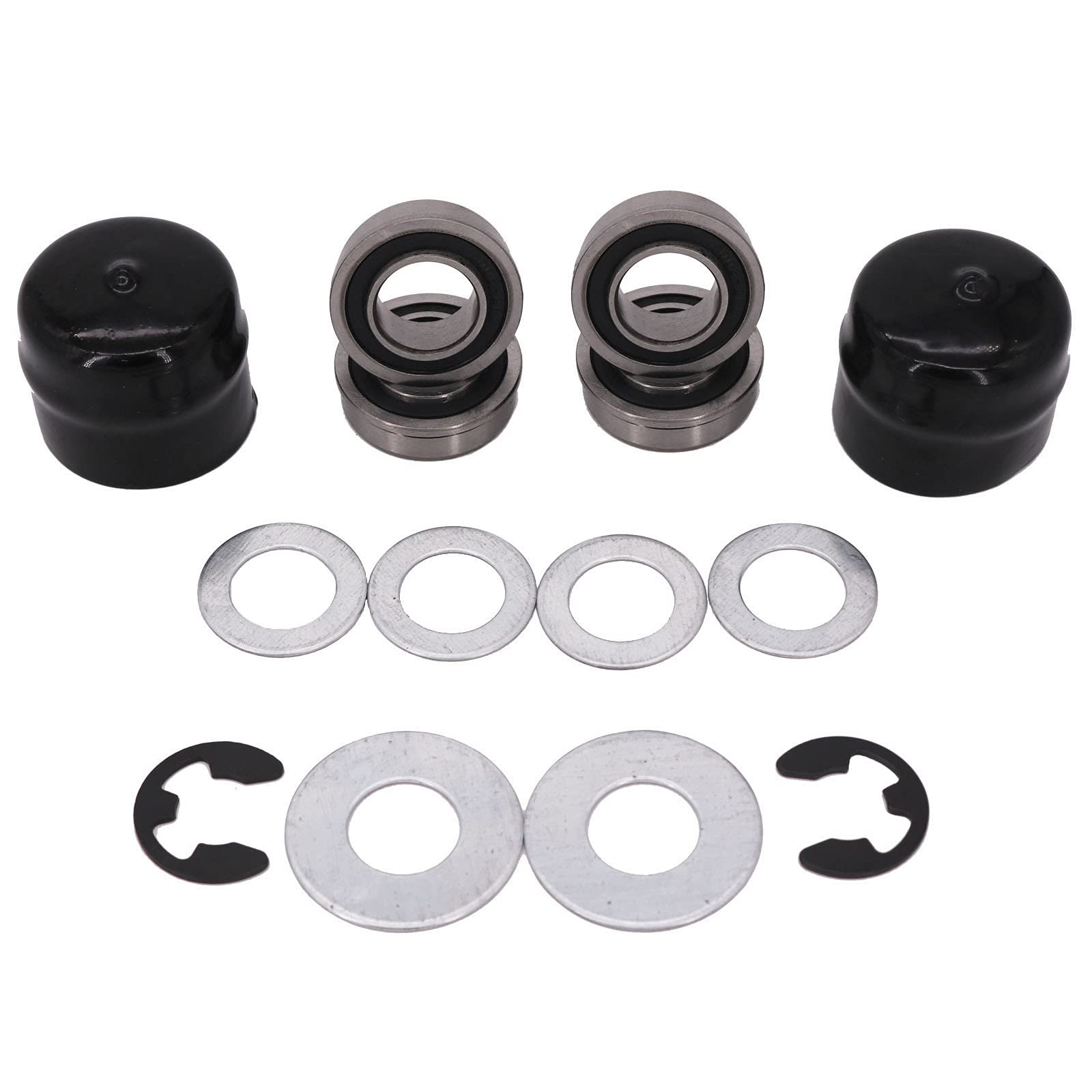 DVPARTS Rasentraktor Achse Hardware Kit Vorderradbuchse auf Lager Umbausatz 532124959 532175039 532009040 für Husqvarna Craftsman Poulan