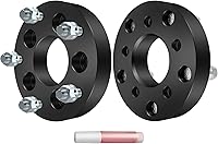 Vista 1 de SCITOO 2 adaptadores de rueda de 5 x 4.5 a 5 x 5.5 pulgadas, paso de rosca de 1/2, orificio de cubo de 2.874 in, 5 lengüetas, espaciadores de rueda