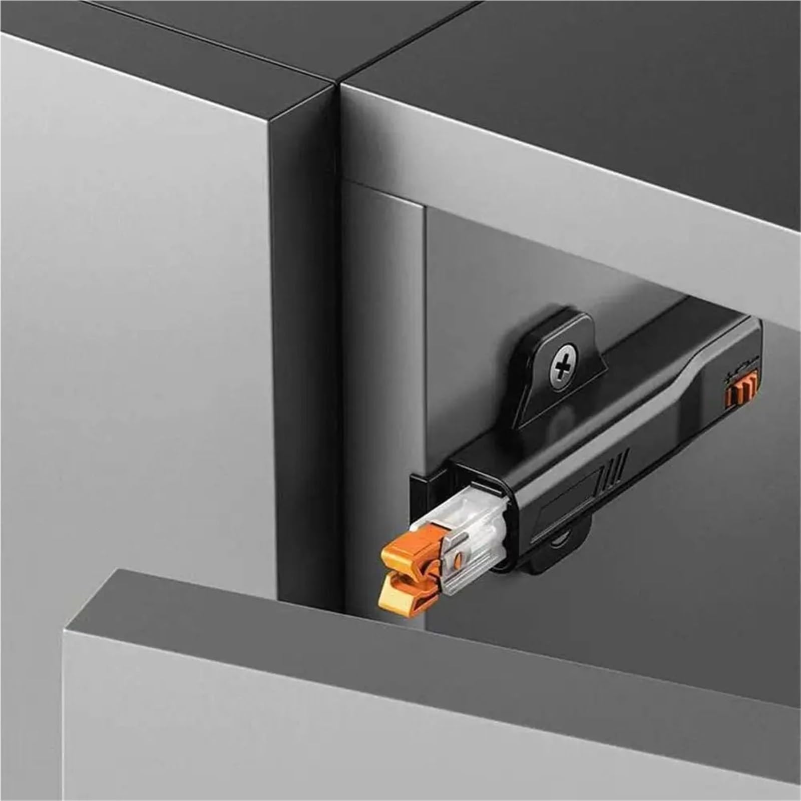12 accessori hardware for la casa Pressione for aprire Touch Latch Porta del cassetto Stop Smorzatore Buffer per Porta nascosta, Armadi(Black)