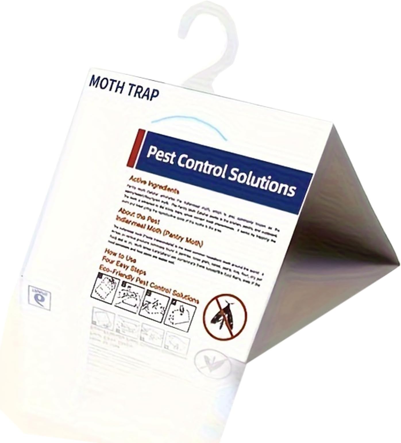 Excefore Pantry Moth Traps with Pheromones, Folding Flying Insect Trap with Convenient Hook, Safe Efficient and Non-toxic Sticky Indoor Fly Trap for Home House, Closets (6 Pack)