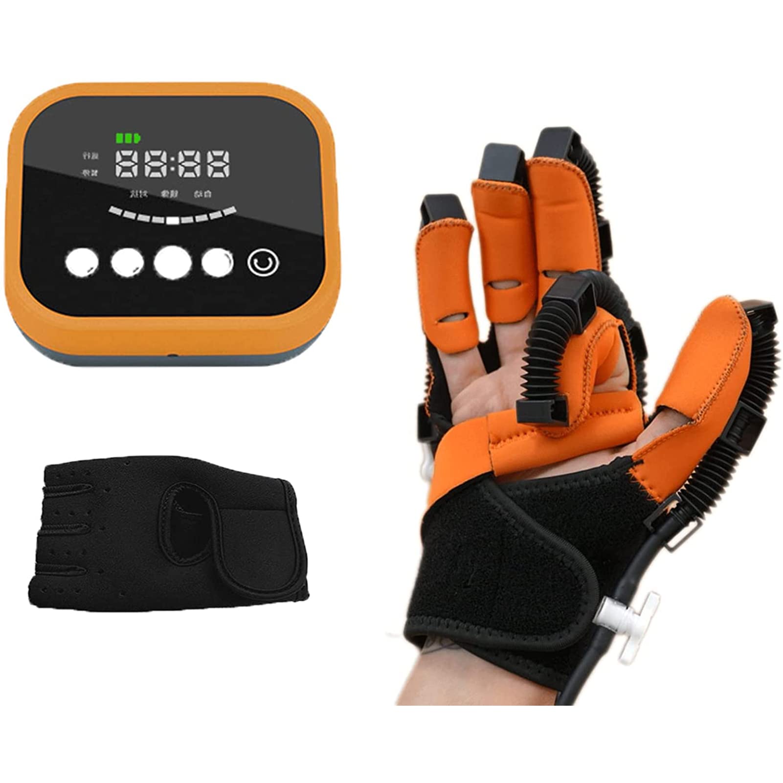 Férula de Mano para Trazo, Entrenamiento Manual, rehabilitación, Guantes de Robot, Dispositivo de rehabilitación de Manos, disfunción de Manos, Entrenador de Dedos (Derecha L)