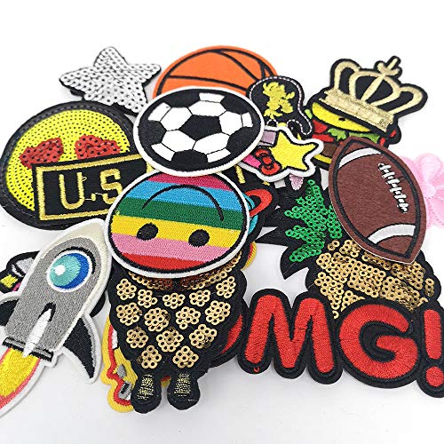 image for Libiline Random 20pcs Kid's Embroidered Patch Sew On/Iron On Patch App