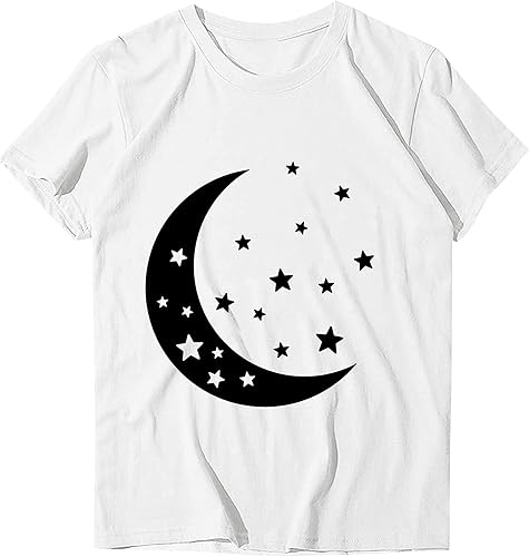 Miniatura 4 de Blusas casuales de verano para mujer, camisas de color sólido de manga corta, blusa de cuello redondo, túnica casual elegante