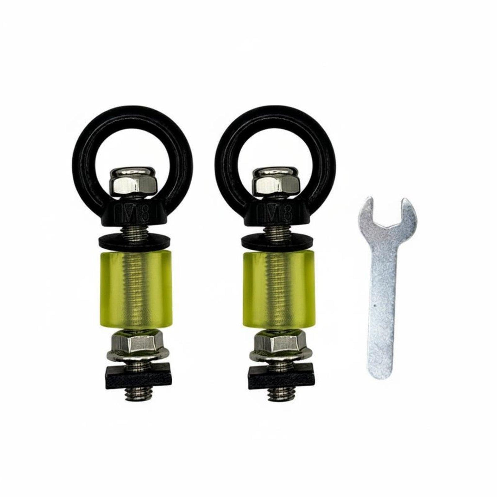 Roof Rack Fastening Loop Versatile Adjustable Groove Eye Bolt Heavy Duty T-Compatible Track Mounting Bolt for Unpaved Enthusiasts, Adventure Travel Black Bolt Short-image-7