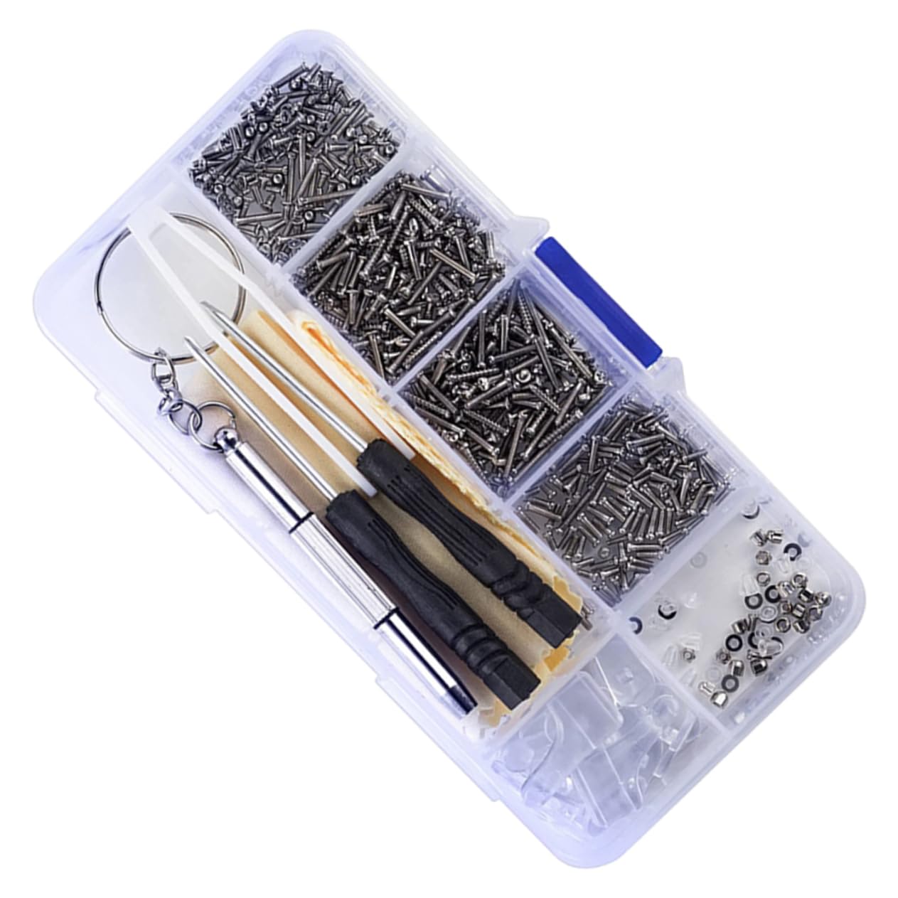 12 Ensembles Kit de Réparation de Lunettes Professionnel Accessoires pour Lunettes avec Vis Outils de Réparation Aléatoire Durable Couleur Aléatoire