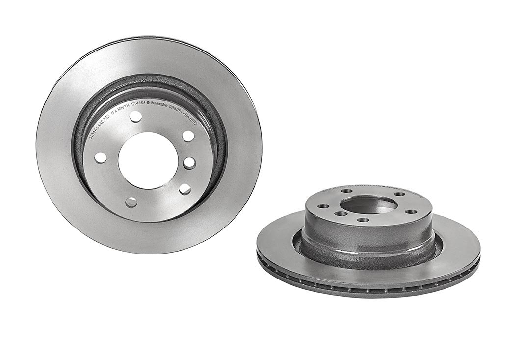 Amazon.com: Brembo 09.9869.81 UV Coated vented Rear Brake Rotor