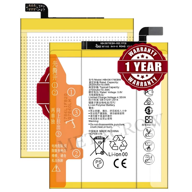 Image of Original HB436178EBW Battery Compatible for Huawei Mate S (CRR-UL00, CRR-L09, CRR-UL20) - (2700mAh) - 1 Year Warranty JK1