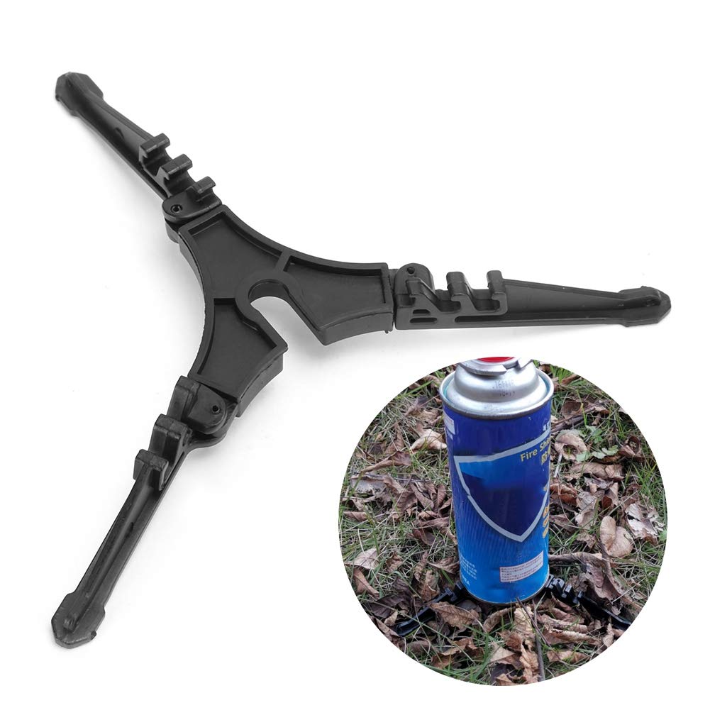 Annadue Tripod Stand ABS Gas Bracket, Portable Gas Base Support, Stove Standard Bottle Shelf Stand BBQ Tool Household Supplies for Outdoor Activity BBQ
