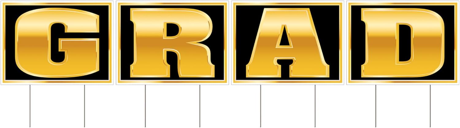 Beistle Grad Plastic Yard Sign - 1 Pc