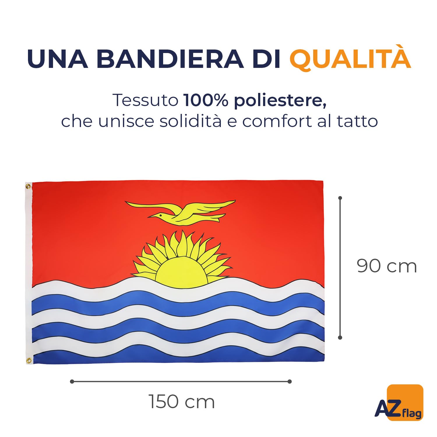 Bandiera Cile 150x90 Cm AZ FLAG - Poliestere Leggero, Con Occhielli, Per Interni Ed Esterni - Foto 6