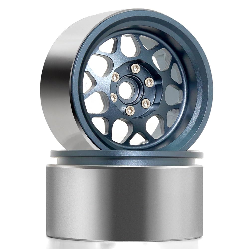 Télécommande RC pour modèle de voiture - Jantes en métal - Accessoires argentés