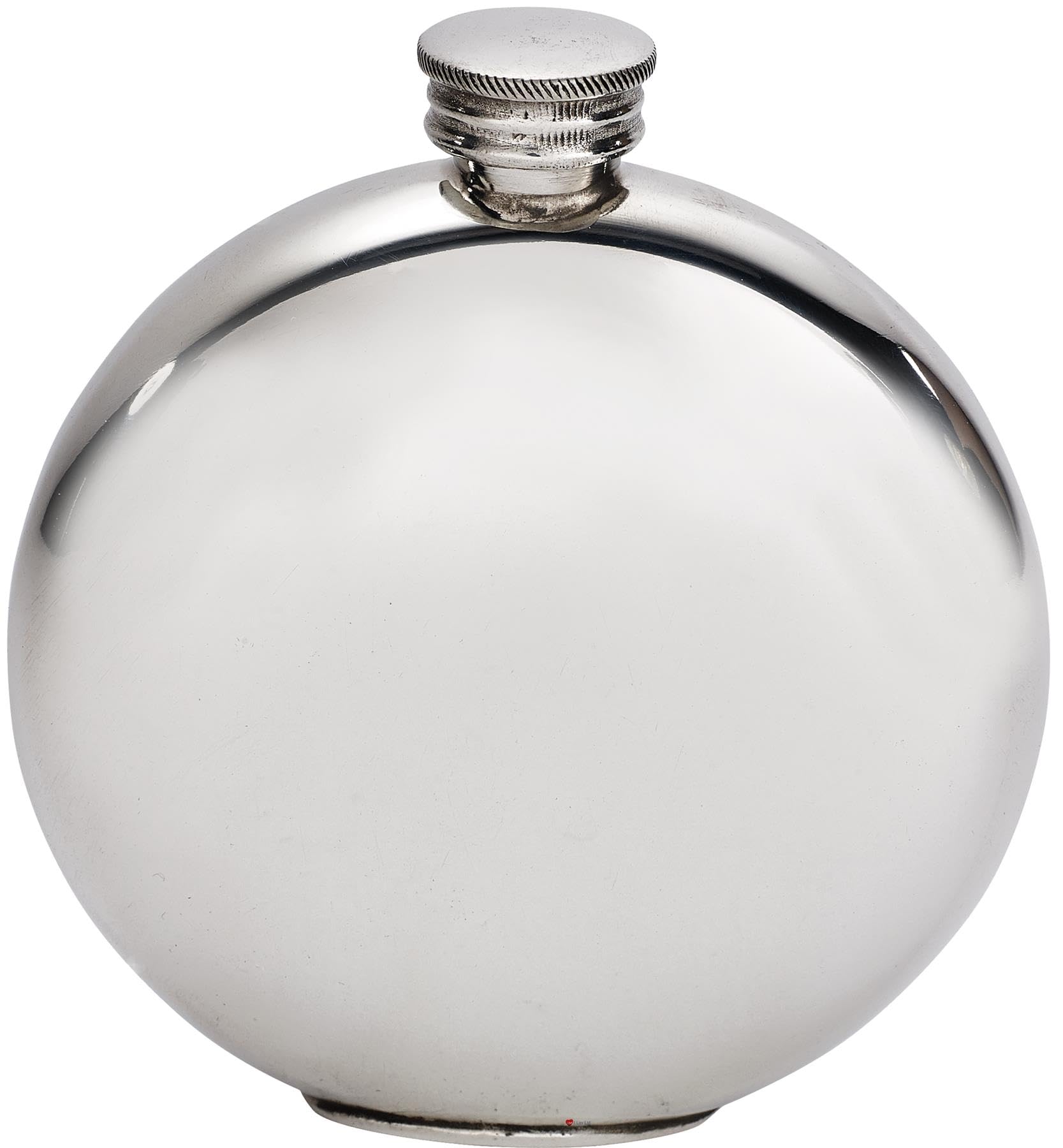 Flasque Ronde en Étain personnalisable avec gravure pour un cadeau unique