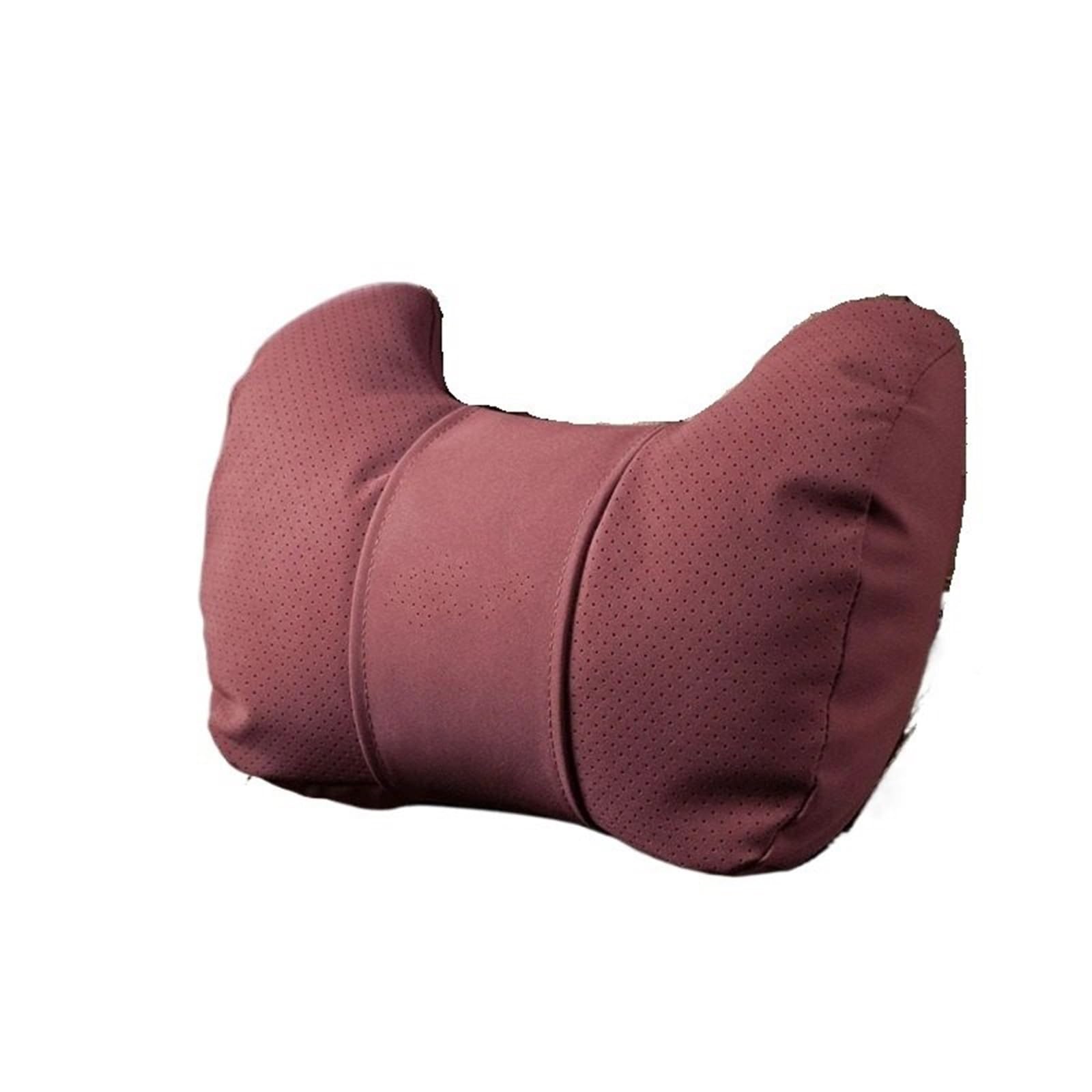 KAUWYEHD Car Seat Accessories Fit For Chery Jaecoo J7/8Pro Suede Leather Headrest Neck Pillow Car Pillows(1pc-red)