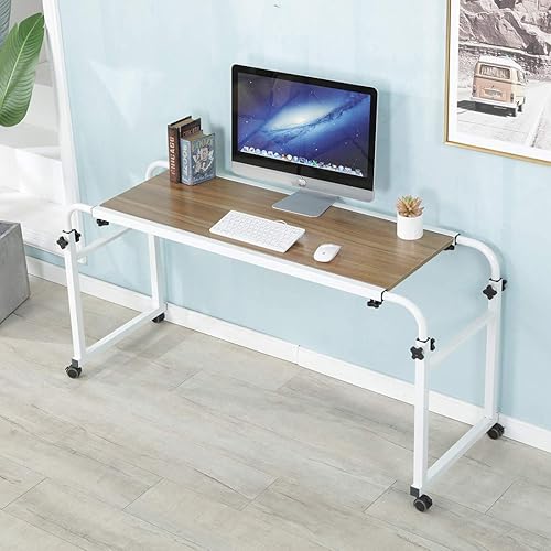 Miniatura 9 de Mesa de Cama Escritorio para Laptop Carrito para Laptop con Ruedas Mesa Sobre la Cama Ajustable Mesa de Cama con Ruedas Mesa de Cama King Queen Mesa