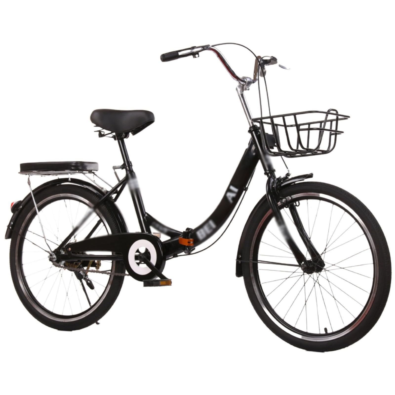 Bicicleta De Montaña Plegable para Adultos, Cuadro De Acero Al Carbono De 20/22/24/26 Pulgadas con Amortiguación, Ideal para Desplazamientos Urbanos.