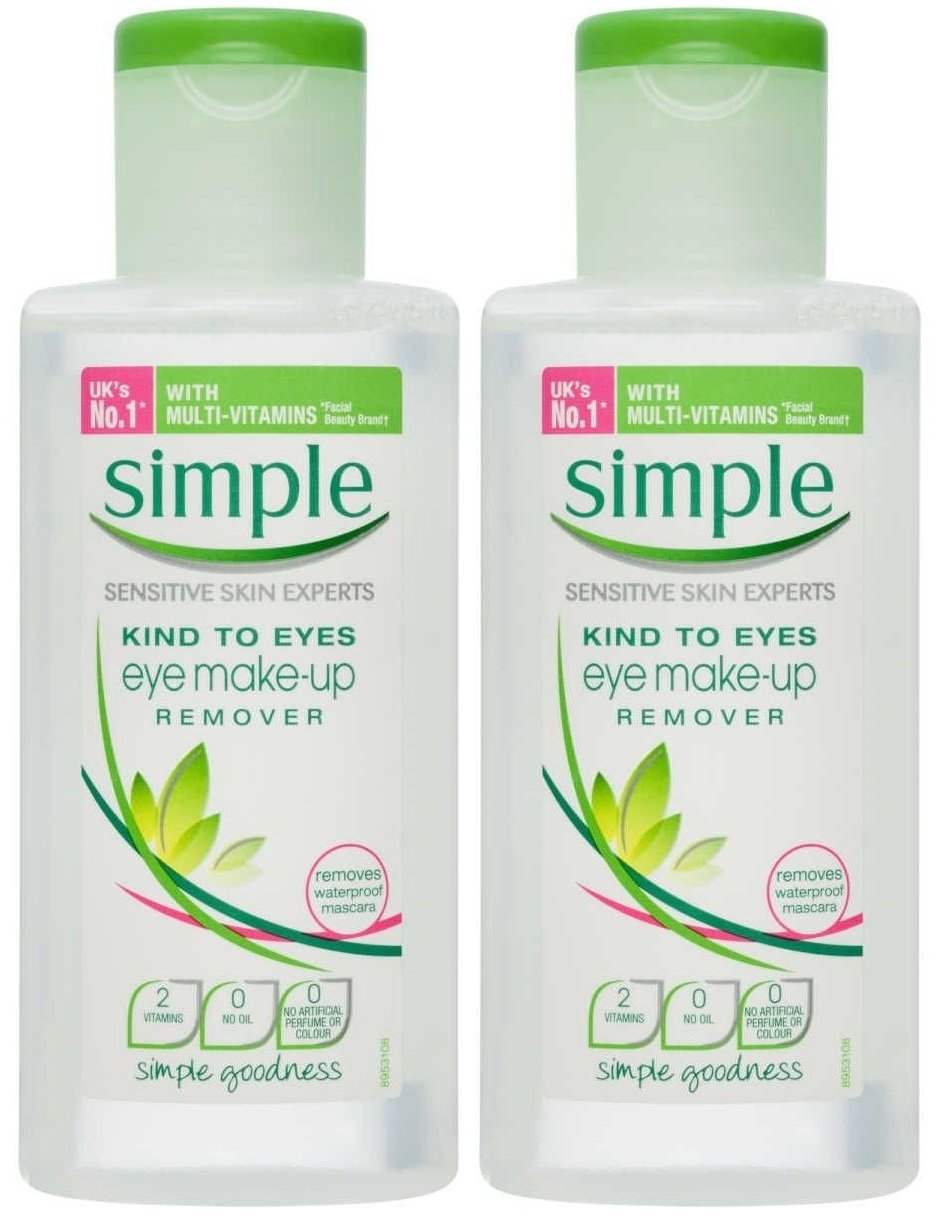 Simple Kind To Eyes Eye Makeup Remover, 4.2 Ounce (Pack of 2) : Eye Makeup Removers : Beauty