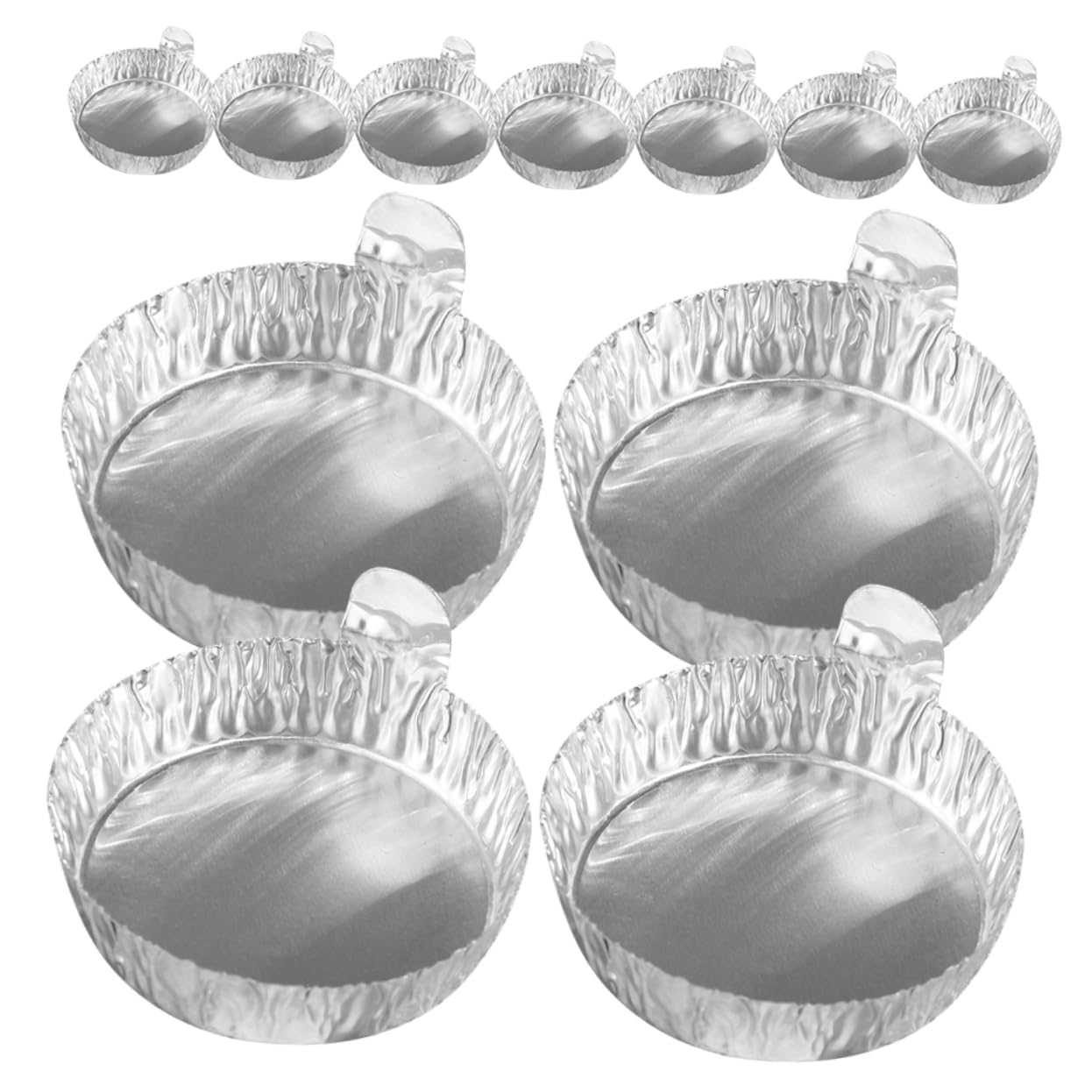Alipis 20 Pack Aluminum Foil Weighing Pans 42ml Weighing Trays Sample Laboratory Equipment Easy Maintenance