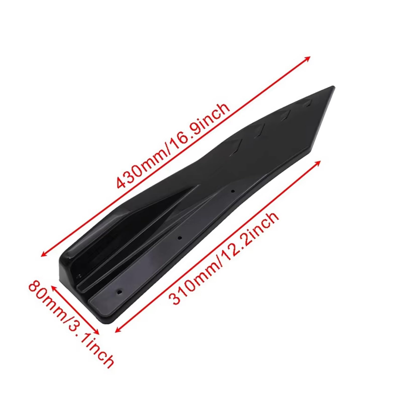 Minigonne Laterali Paraurti Posteriore A 2 Pezzi Diffusore Angolare Splitter Spoiler Canard Per BMW Serie 4 F32 F33 F36 G22 G23 G26 Dal 2014 In Poi(Nero)
