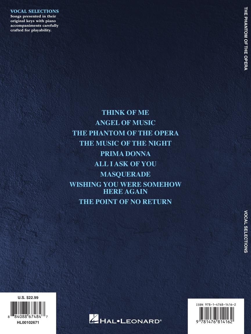 The Phantom of the Opera: Vocal Line with Piano Accompaniment