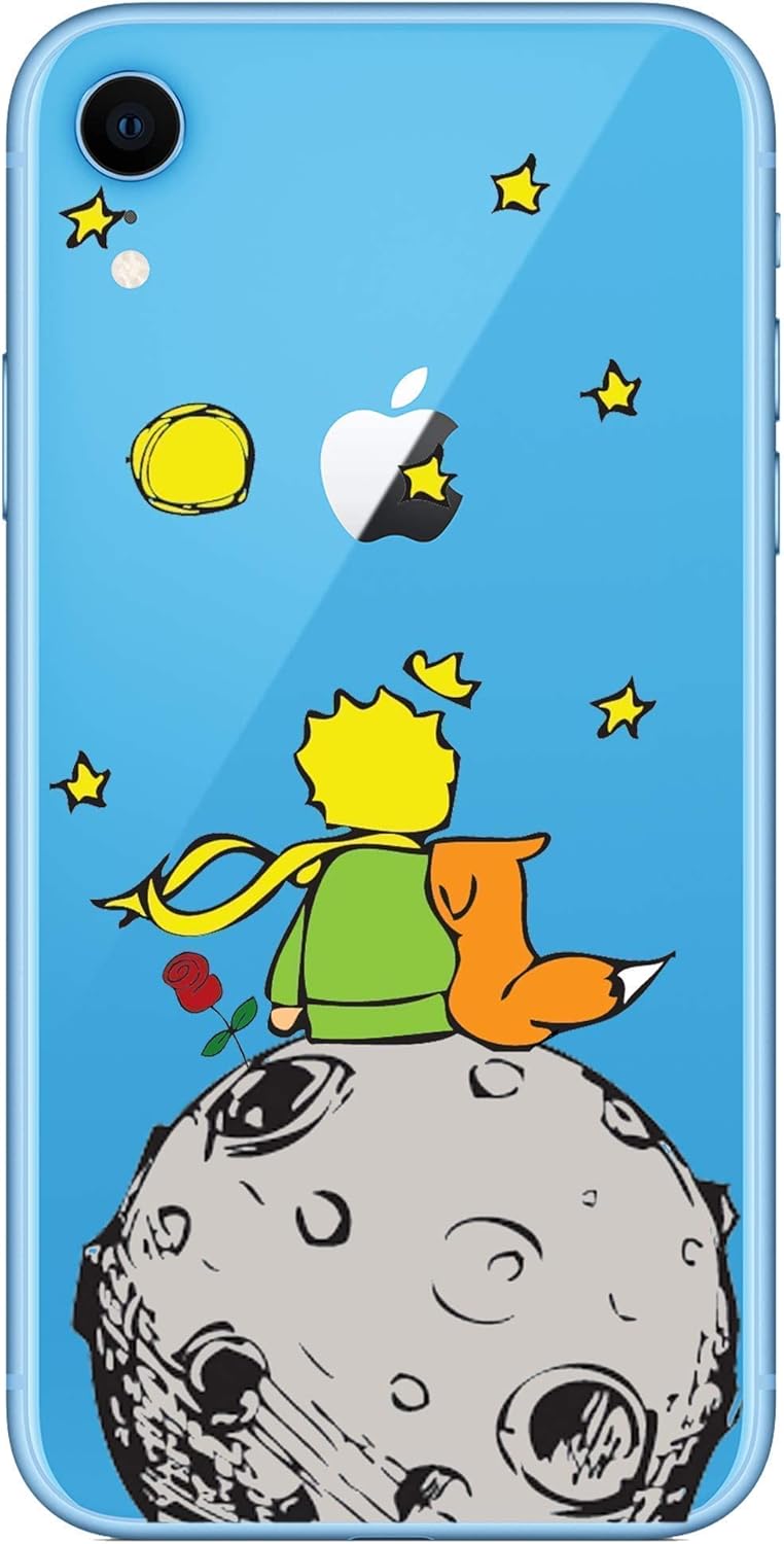 Figment & Fable Clear TPU Case for iPhone 16 Pro Max 15 14 13 12 11 SE 6 7 8 Plus | The Little Prince