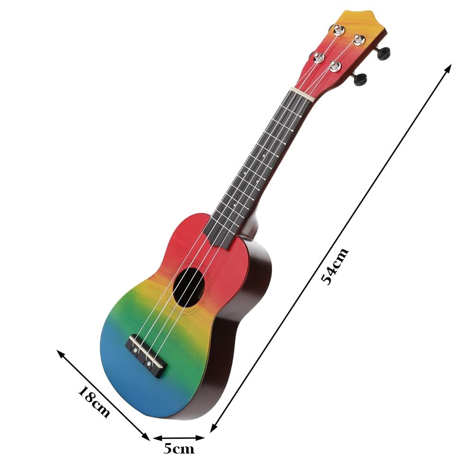Ukulele 21 Pollici Ukulele in Legno 4 Corde Chitarra Portatile 21 '' Chitarra Chitarra Mini Chitarre per Principianti Regalo per Bambini Concerto Ukulele