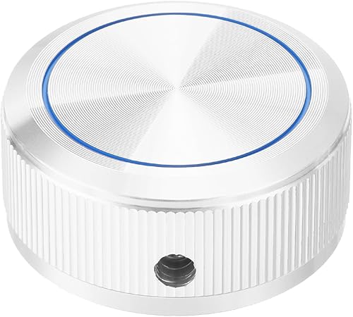 Amazon.co.jp_ uxcell アルミポテンショメーターノブ1_4_x1.5_ ラウンドシャフト直管ボリュームトーンコントロールノブ ギターベース用 シルバリー _ 楽器・音響機器