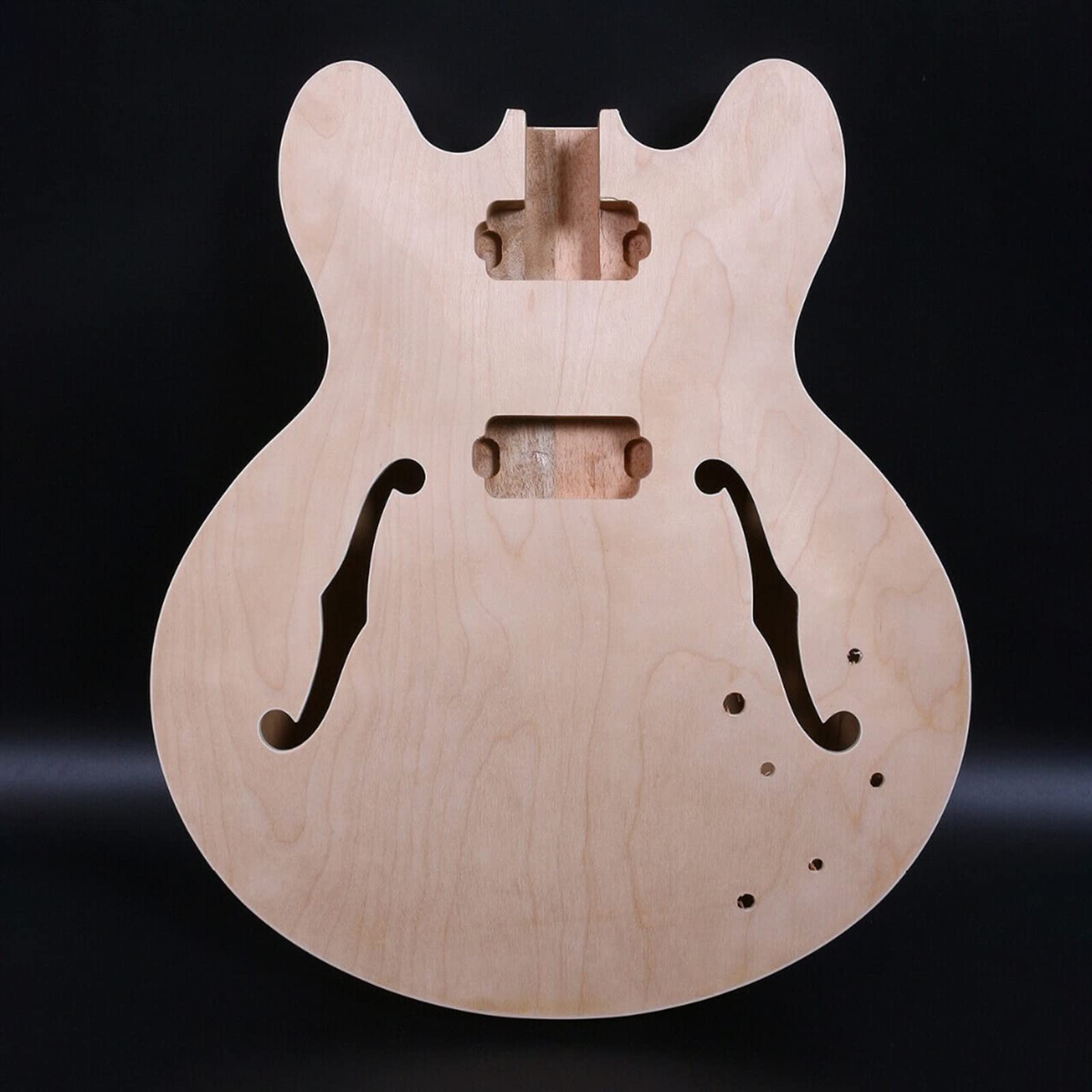 Niedokończona Gitara Elektryczna 1 Zestaw Gitara Klonowa Gryf Gitary I Korpus Gitary DIY Hollow Gitara Elektryczna Niedokończony zestaw gitary elektrycznej