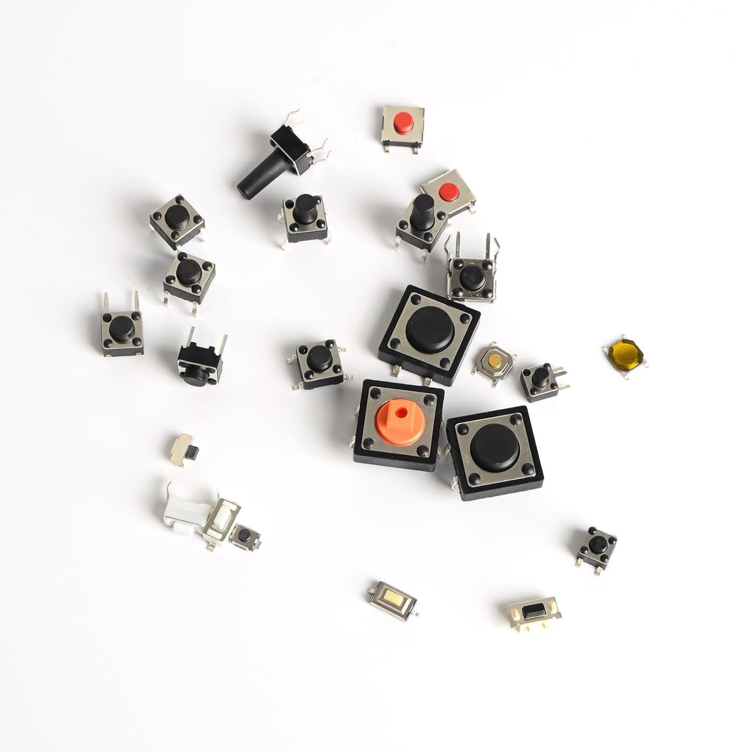 QTEATAK 620 Pcs 24 Value Micro Momentary Tactile Push Button Switch Tact Assortment Kit