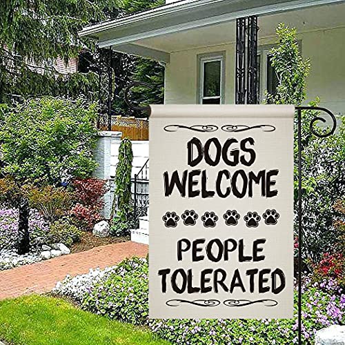 Chengxun HYQ0905 Luky Dogs Welcome People Tolerated Garden Flag thumb #5