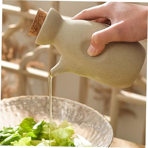 Miniatura 6 de Olla de aceite de cerámica Dispensador de aceite de cocina Recipiente de cocina Aromatizante para Casa Dispensadores de botellas de oliva de oliva