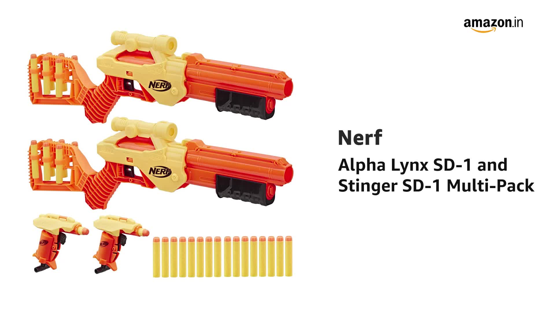 Nerf Alpha Strike Lynx SD-1 and Stinger SD-1 Multi-Pack, 4