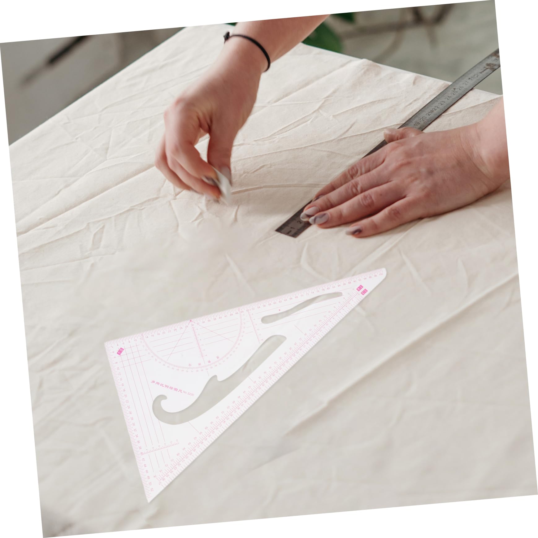 Cucito Multifunzione per Righello Curva Francese Trasparente per Taglio Preciso Strumenti Professionali per e Design Moda