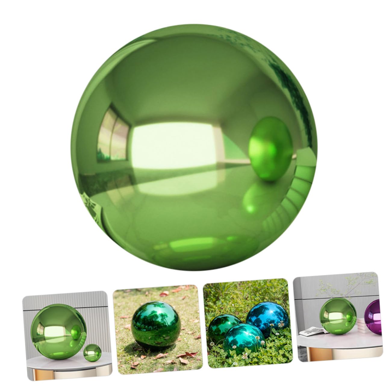 Gatuida Sfera in Acciaio Inossidabile Riflettente Sfera Luminosa Da Giardino Decorazione Esterna Per Patio Giardino Cortile Prato