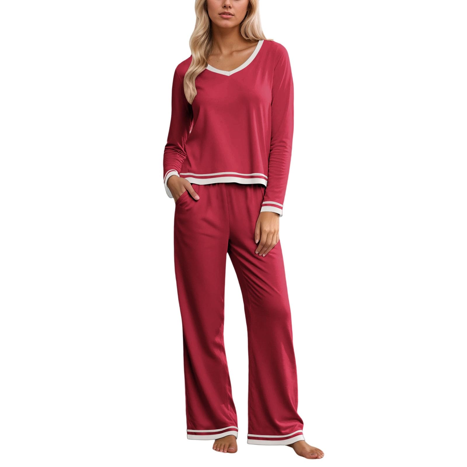 Pyjamas en coton de qualité supérieure avec ourlet renforcé durable