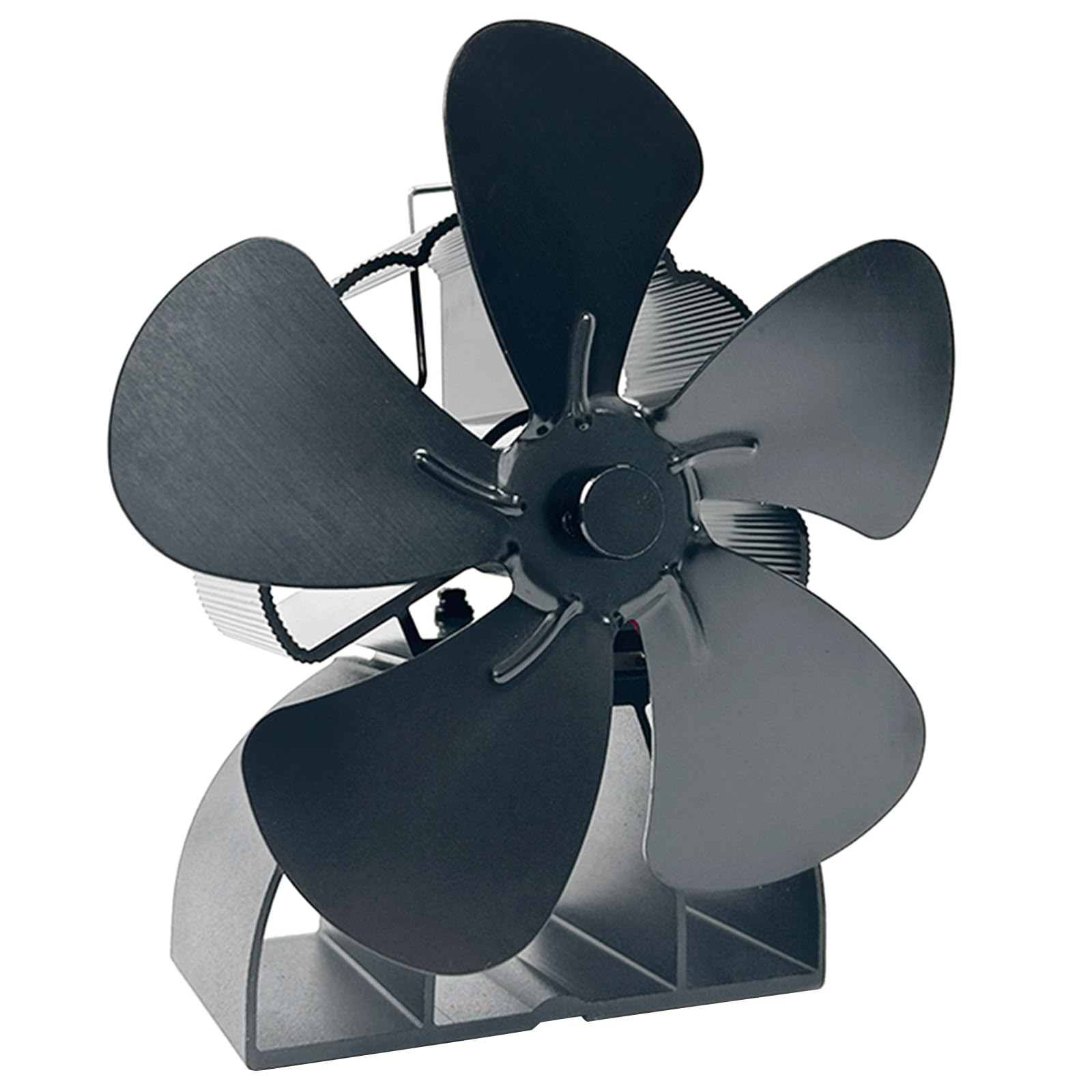 Msioytog Quiet Heat Distribution 5Blade Fan Suitable For Wood Burners, Fireplaces, Enhancing Stove Efficiency, Efficient Heating Winter Heating Solution