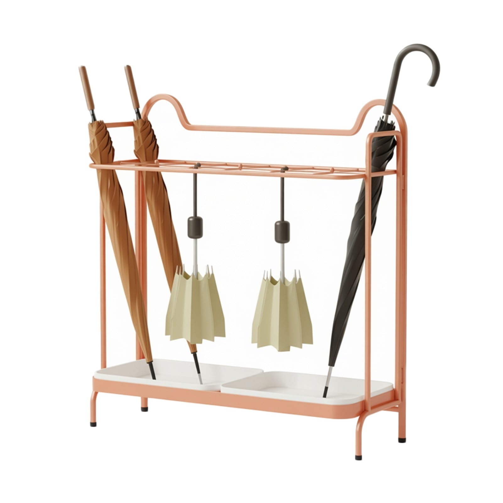 Porte-parapluie en fer drainable métal pour entrée école