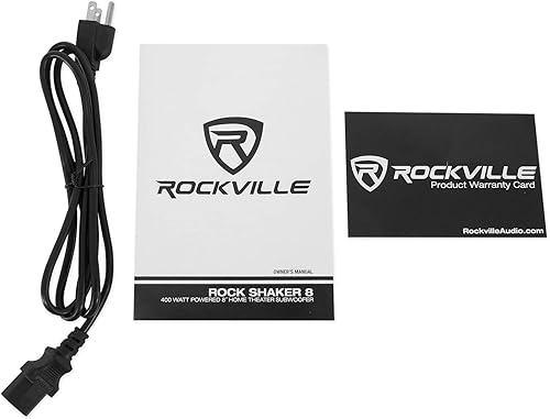 Miniatura 9 de Rockville Rock Shaker - Subwoofer de cine en casa de 8 pulgadas (400 W)