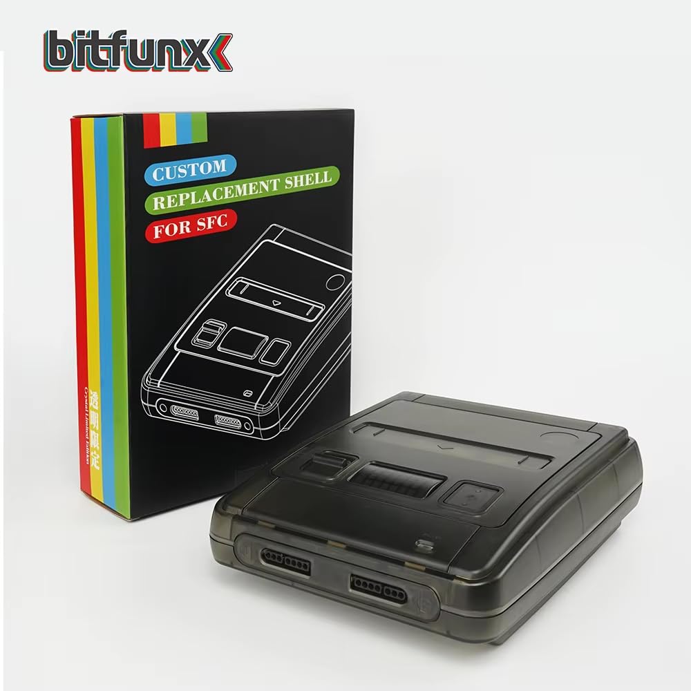 Amazon | Bitfunx SFC 交換 ケース 透明 ボックス スーパーファミコン