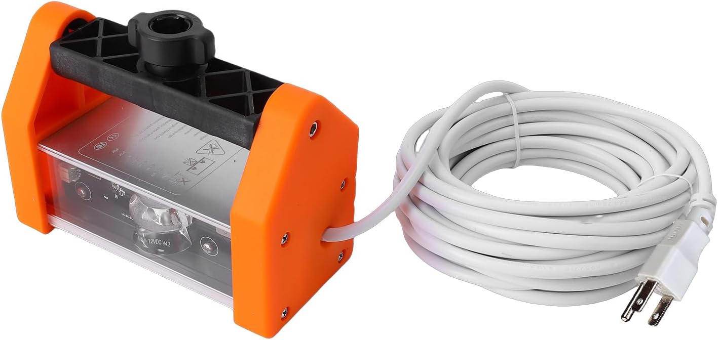 Eujgoov Wall Polishing Acceptance Lamp, 15W LED 1000LM Bright Lighting 120x5 Wide Angle Adjustable Brightness, with Silicone Bearing Surface, for Paint Projects Wall Sanding (US Plug 100‑240V)