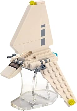 Display Stand Compatible with LEGO Star Wars 30388 Imperial Shuttle Polybag Acrylic Flight Stand Set Not Included