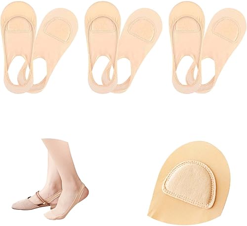 Cojines de pie estilo calcetín para mujer, almohadillas metarsianas para aliviar la fatiga del pie, insertos de calcetines con eslinga para el