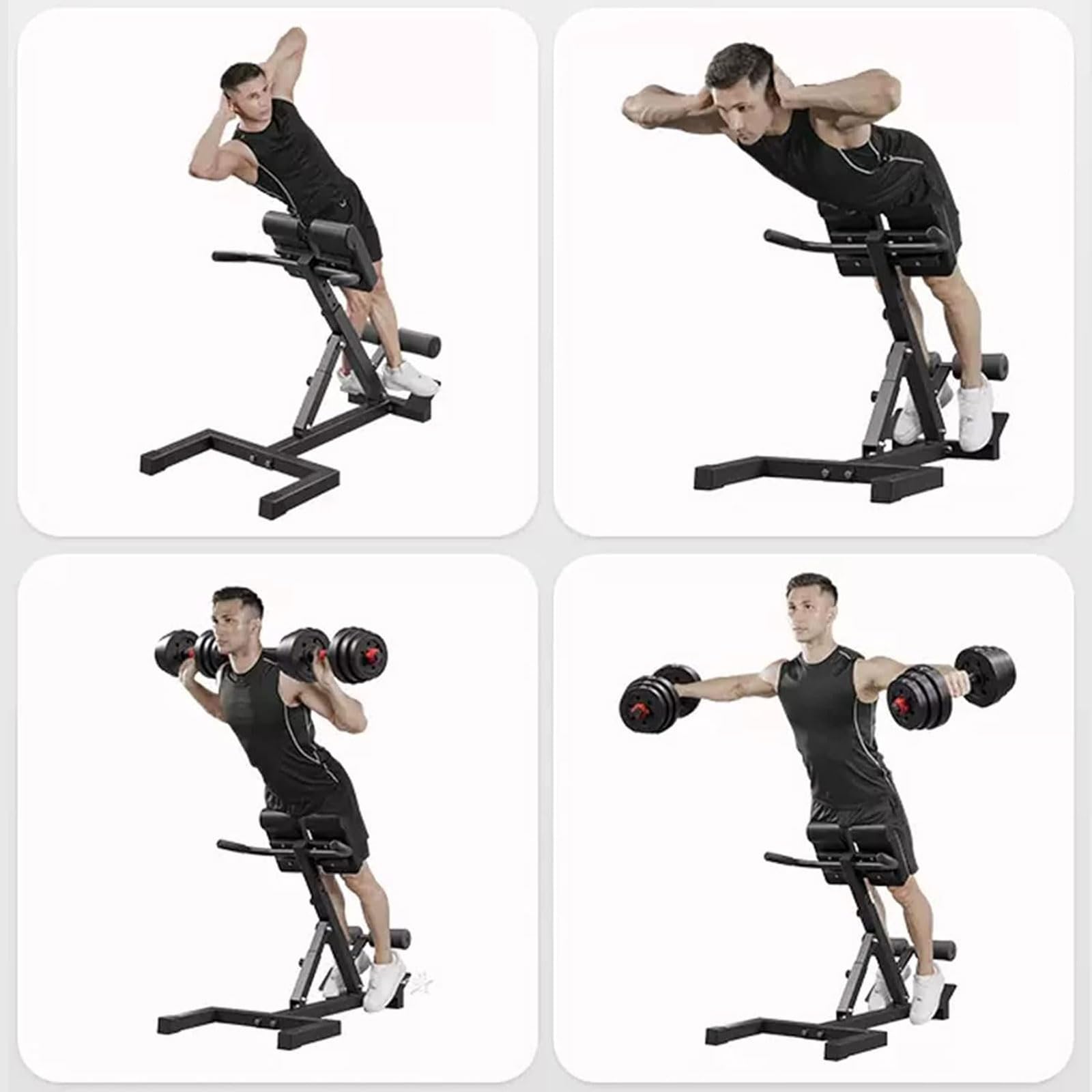 Hyperextension Bench sedia romana regolabile attrezzatura per esercizi di forza per allenamento gambe attrezzature per allenamento addominali attrezzatura per palestra a casa carico 150 kg
