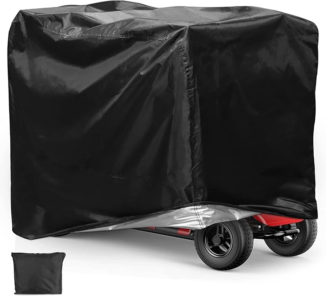 Mobility Scooter Cover Waterproof, Wheelchair Waterproof Heavy Duty Storage Rain Cover 140x 66x 91cm