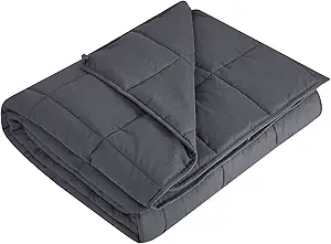 L'AGRATY Weighted Blanket - 36"x48" 5lbs Microfiber Material with Glass Beads Small Blanket for All-Season Summer Fall Winter Soft Thick