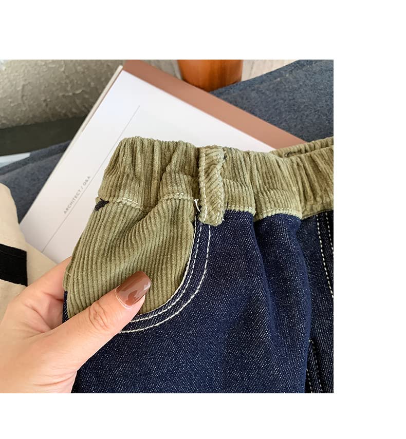 Winter Children's Collage Jeans New Loose Pants Jeans4